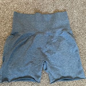 Blue Seamless Shorts